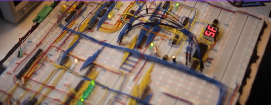 Breadboard version of the 8-bit CPU